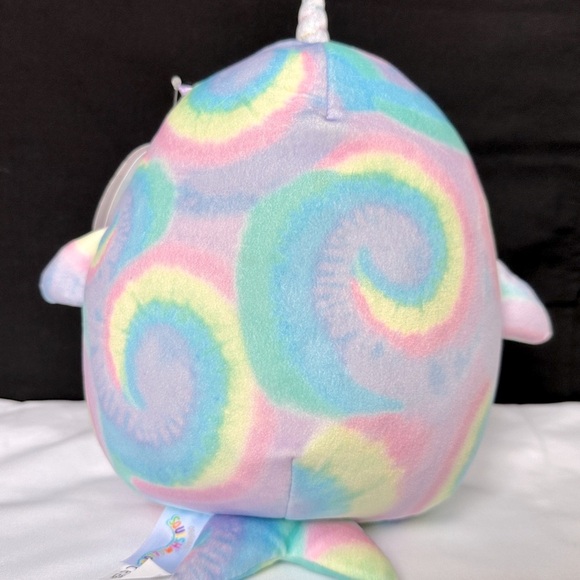 Squishmallow Tye Die Ter the Narwhal 10" Brand New - Picture 4 of 6